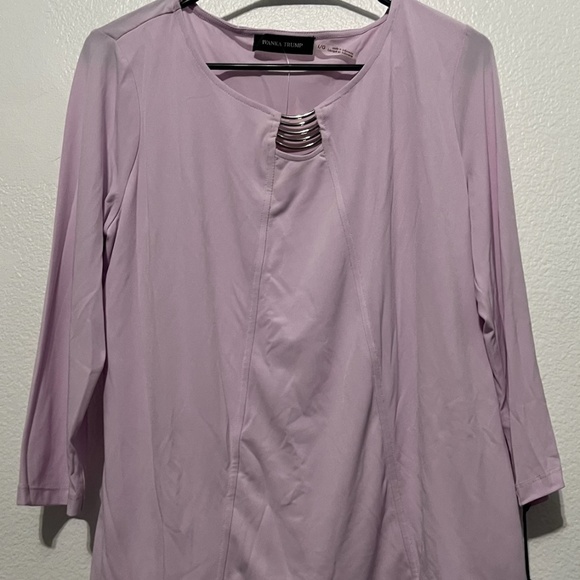 Ivana trump lavender top NWT size Large - Picture 1 of 4
